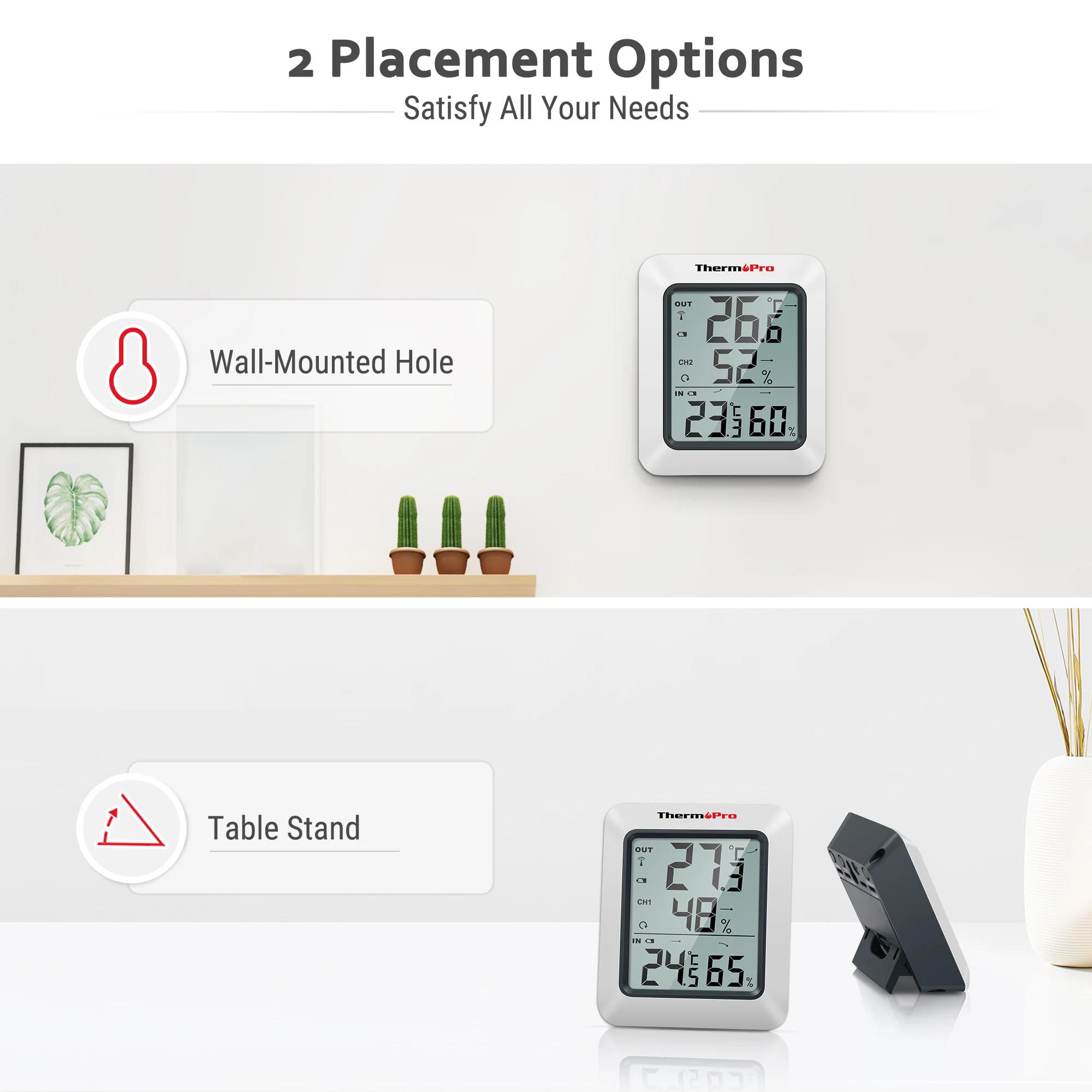 ThermoPro TP60C 60M sans fil numérique intérieur extérieur thermomètre hygromètre Station météo pour