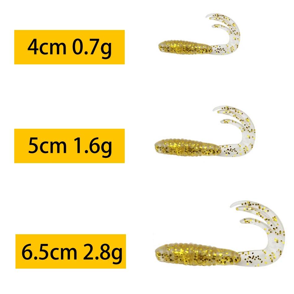 20 pièces leurres de pêche 40mm/50mm/65mm 0.7g/1.6g/2.8g Wobblers carpe pêche appât souple Swimbait