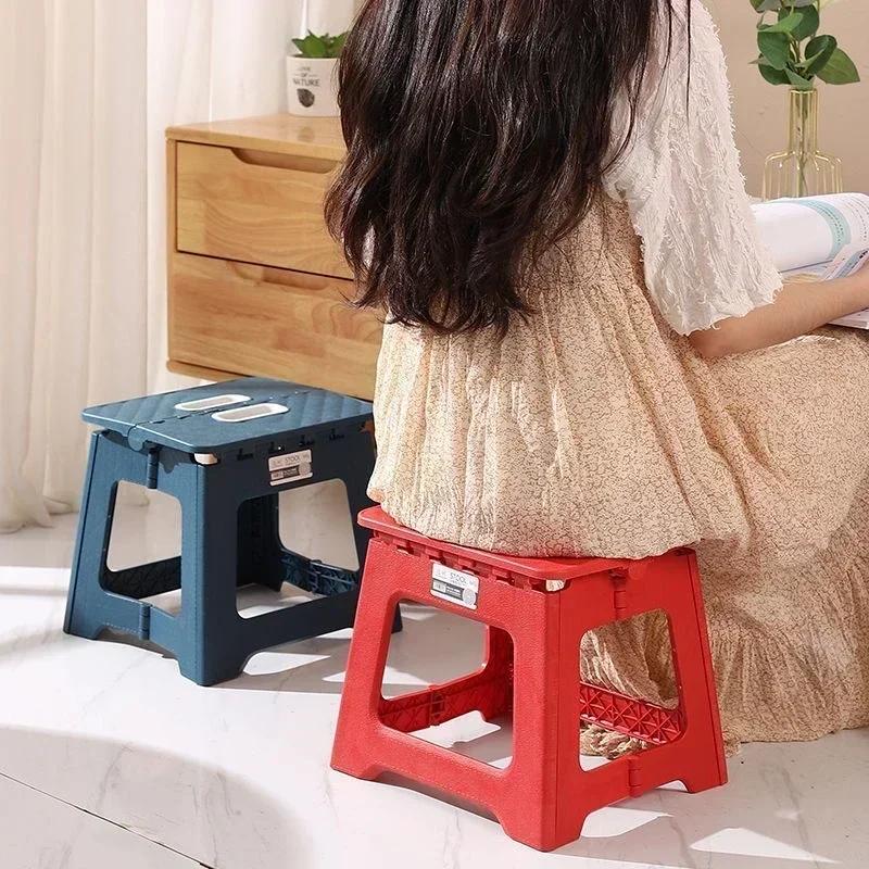 Tabouret pliant Portable pour enfants et adultes, chaise de selle en plastique épais pour activités