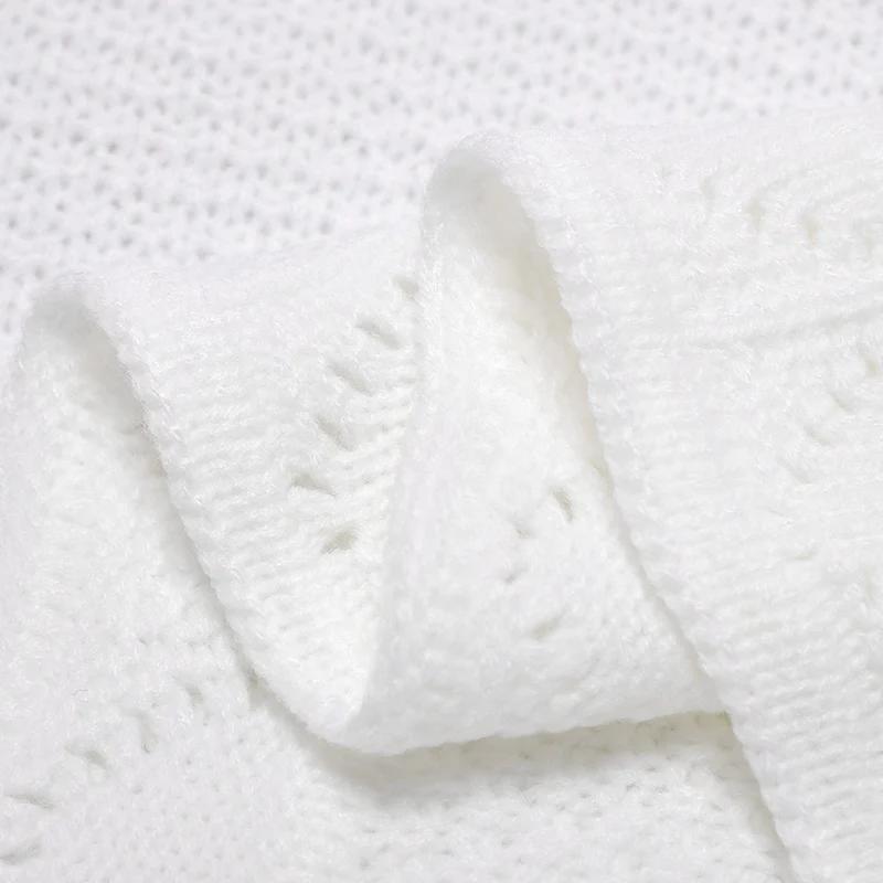 Couvertures tricotées pour bébé 100x80cm, légères et respirantes, pour nouveau-né, couette de récept