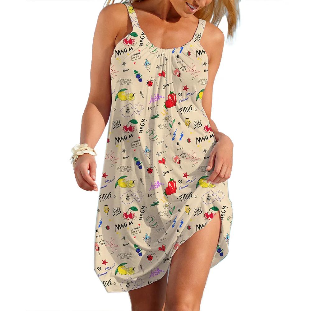 Robe d'été décontractée pour femmes, streetwear à fleurs, style pastChev, jupe en fibre