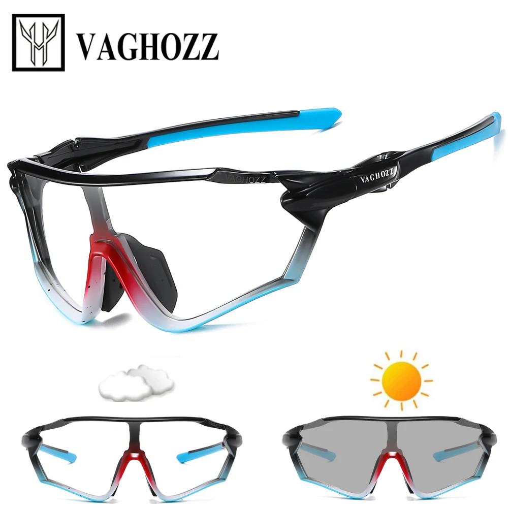 VAGHOZZ flambant neuf UV400 et lunettes de cyclisme photochromiques lunettes de soleil en plein air