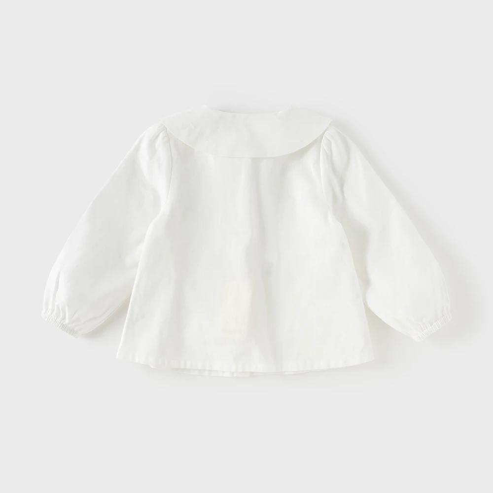 Dave Bella enfants coton chemise automne printemps manches longues filles blouse décontractée élégan