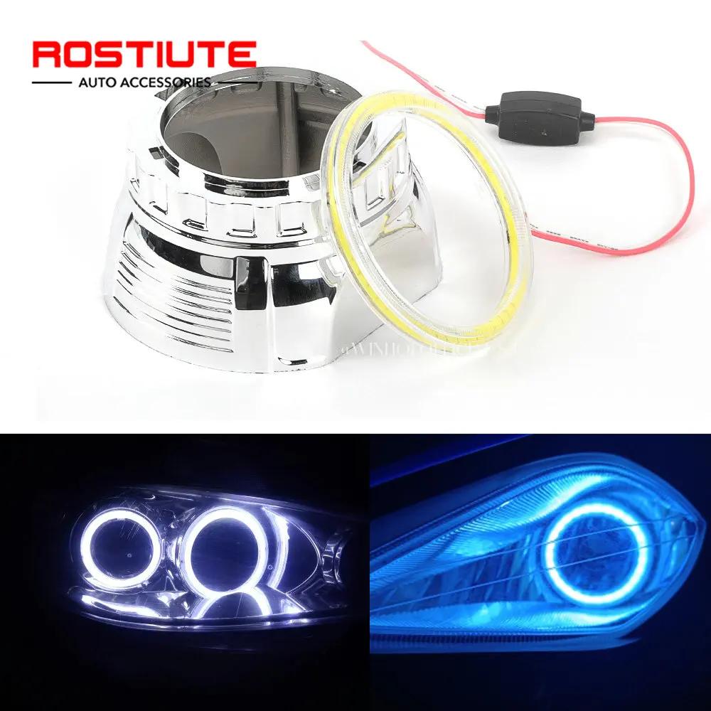 1 pièces 60mm 70mm 80mm 90mm 100mm 110mm 120mm Led Halo anneau yeux d'ange phares 12-24V circulaire