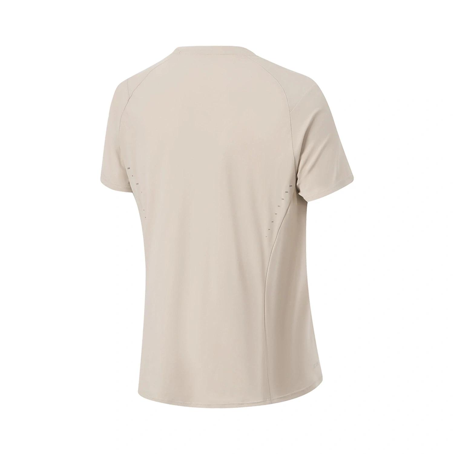 Li-ning T-Shirt de course pour femmes AT DRY FREEZE 76% Nylon 24% élasthanne AT._UV-50 + doublure T-