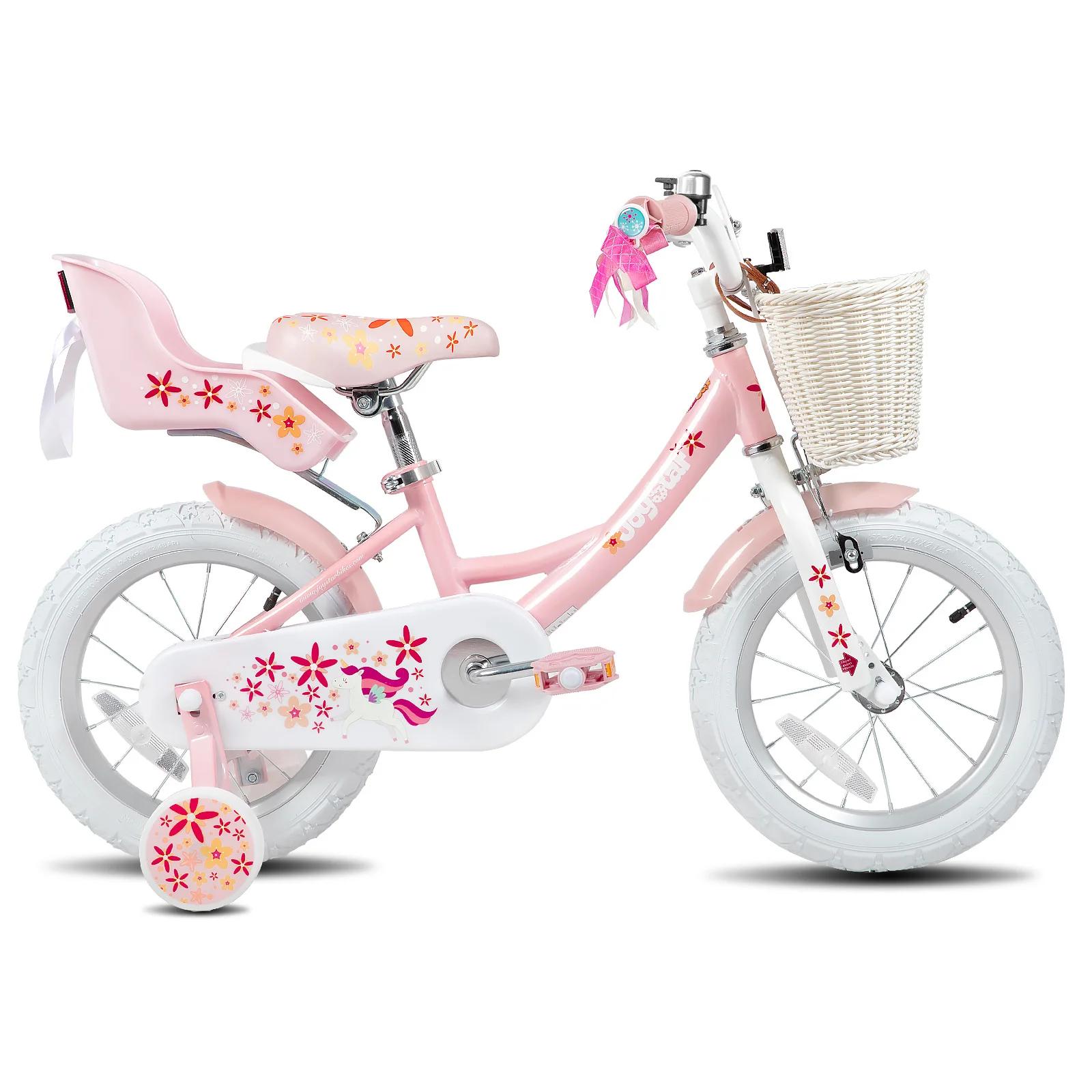 YSTAR-Vélo à chaîne pour filles de 2 à 9 ans, bicyclette pour enfants avec roues d'entraînement, ban