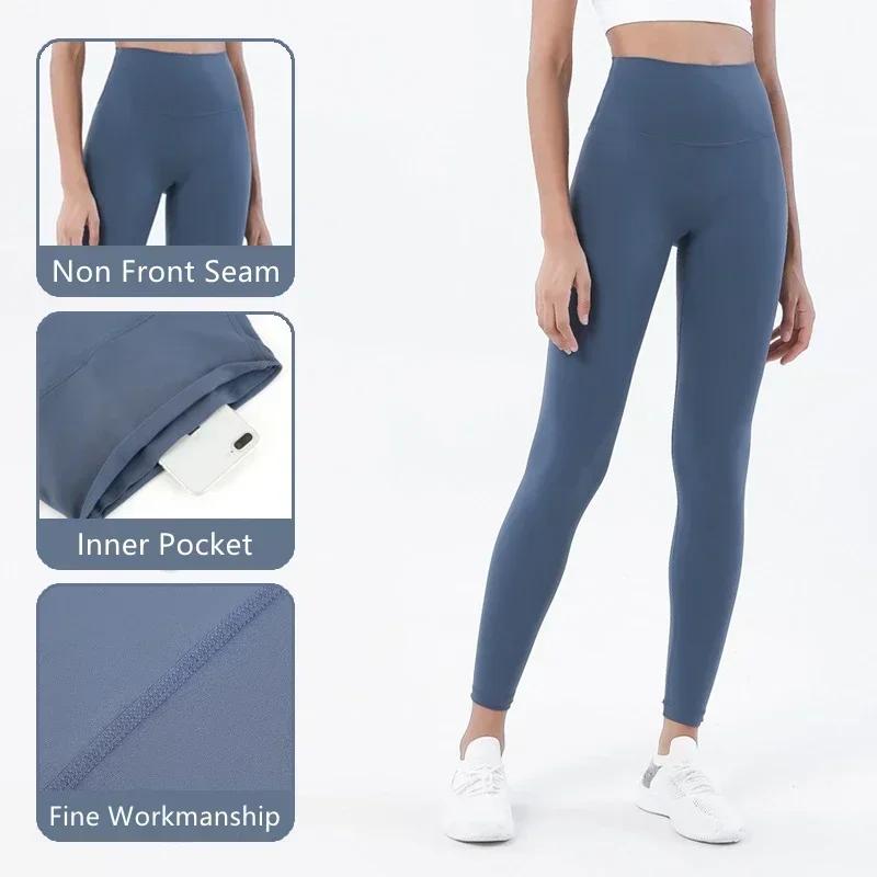 Pantalons de Yoga 35 couleurs, Legging sport femme, Leggings taille haute sans couture, Legging push