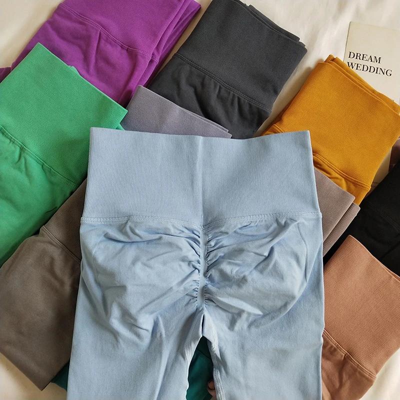 Pantalon de Yoga taille haute sans couture, Leggings de Sport transparent, pour course à pied, sécha