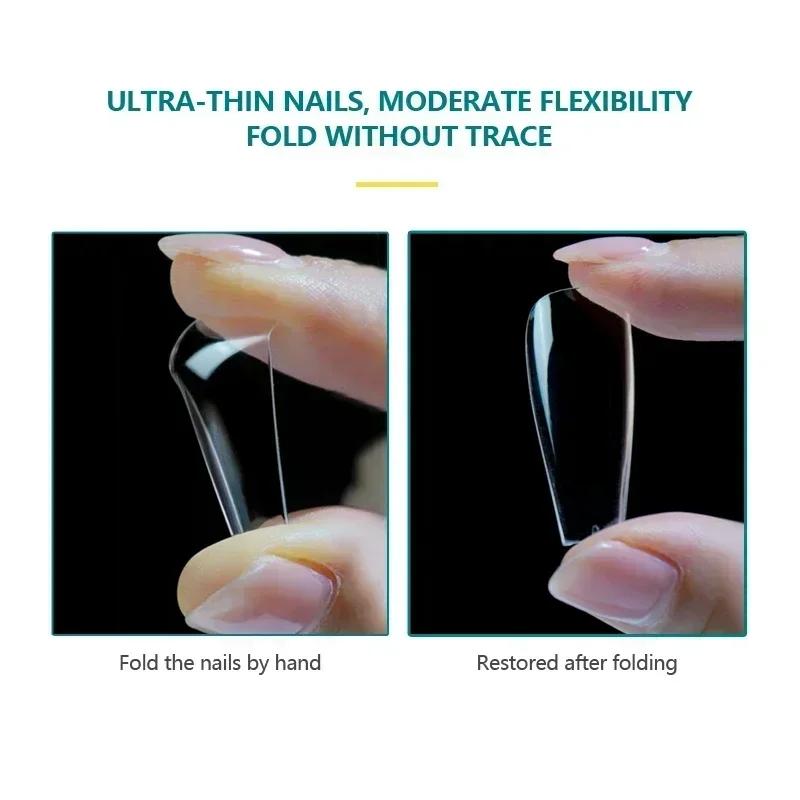 Nailpop-Faux ongles à couverture complète, capsules en acrylique, matériel professionnel, imbiber le