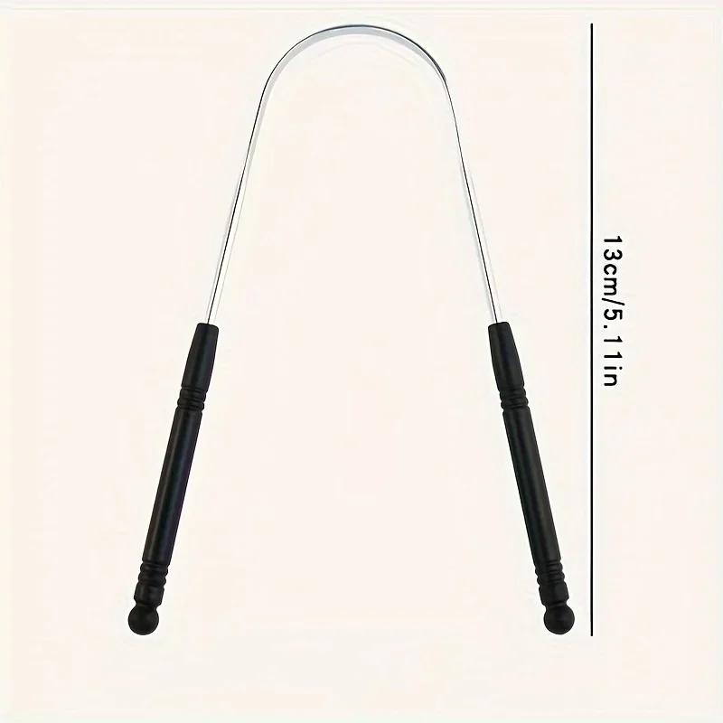 Grattoir à langue en acier inoxydable, 1 pièce, nettoyeur de langue buccale, brosse à dents, hygiène