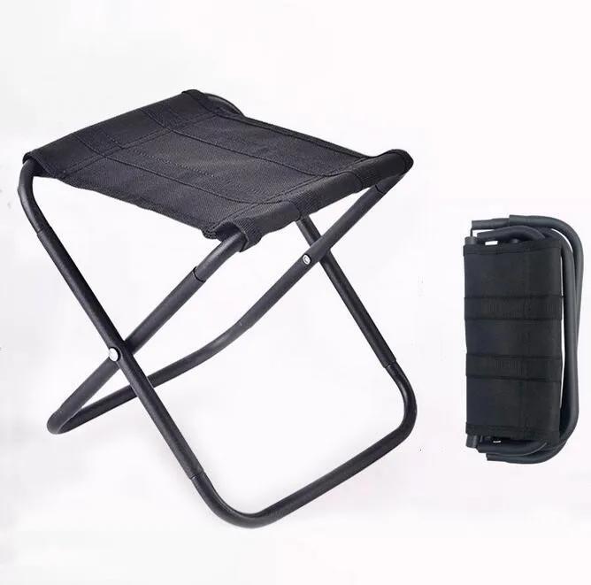 Chaise pliante en aluminium avec sac, légère, portable, très durable, chaise d'extérieur, tabouret,