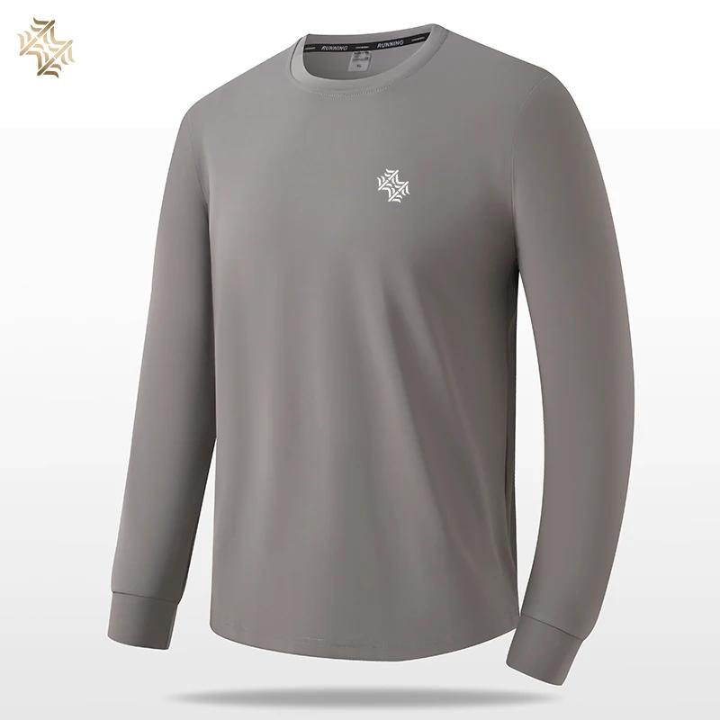 SBWL-T-shirt à manches longues pour hommes et femmes, T-shirt ample respirant, Course à pied en plei