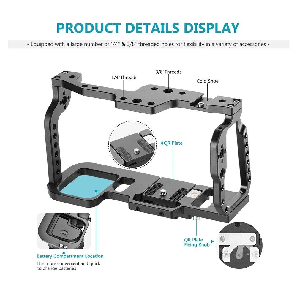 Yelangu C9 Kit de plate-forme de Cage de caméra pour BMPCC 4K 6K en alliage d'aluminium plaque rapid