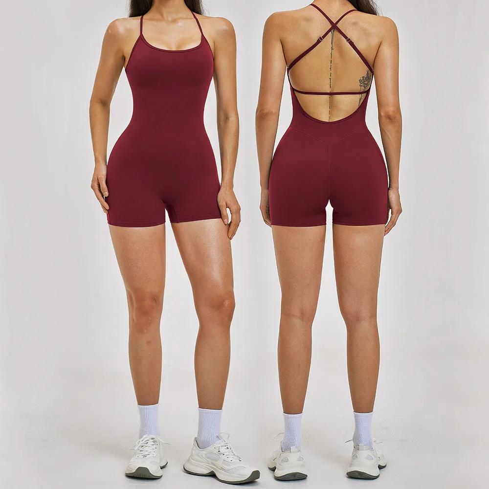 Combinaisons de yoga pour femmes, vêtements de sport, magnifique combinaison de yoga une pièce avec