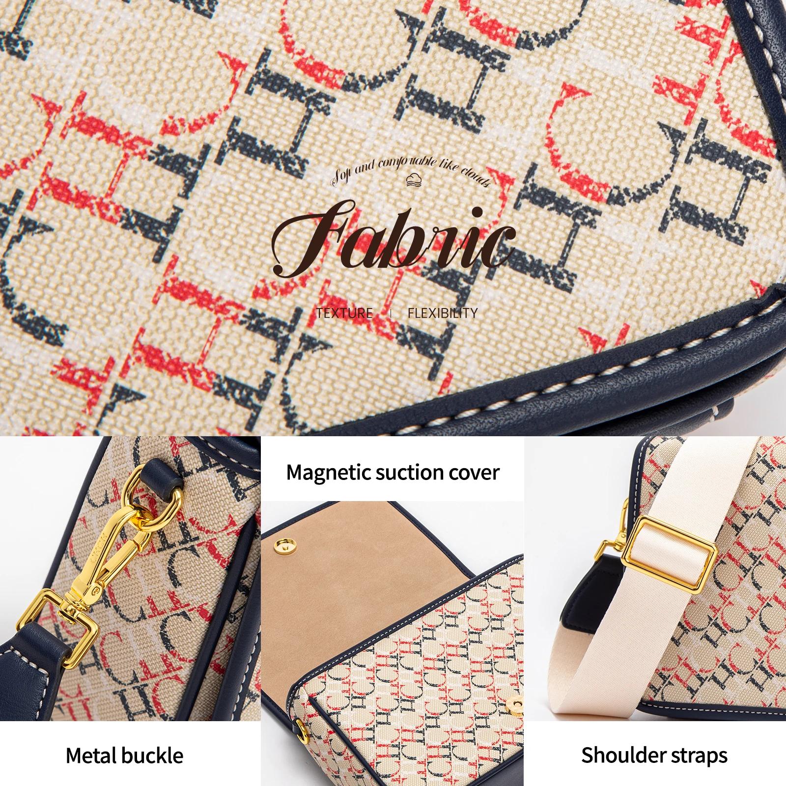 CHCH – sac de selle pour femmes, nouvelle marque, lettre imprimée, sac à bandoulière croisé à rabat,