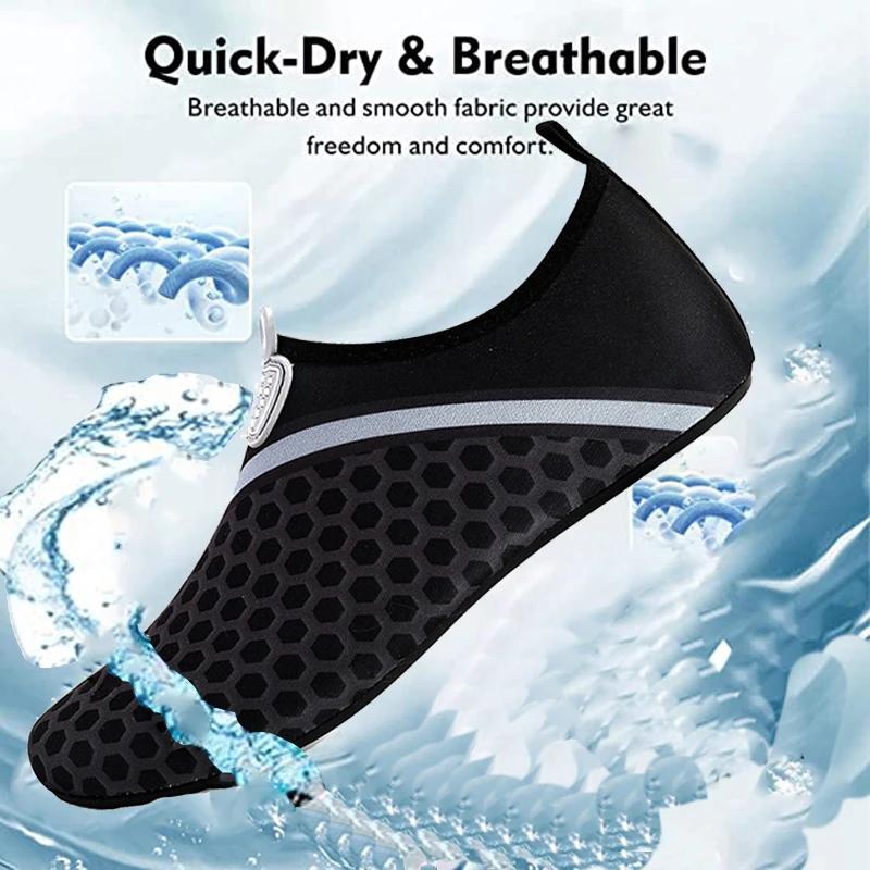 Chaussures aquatiques sports d'eau barefoot séchage rapide yoga aquatique hommes femmes