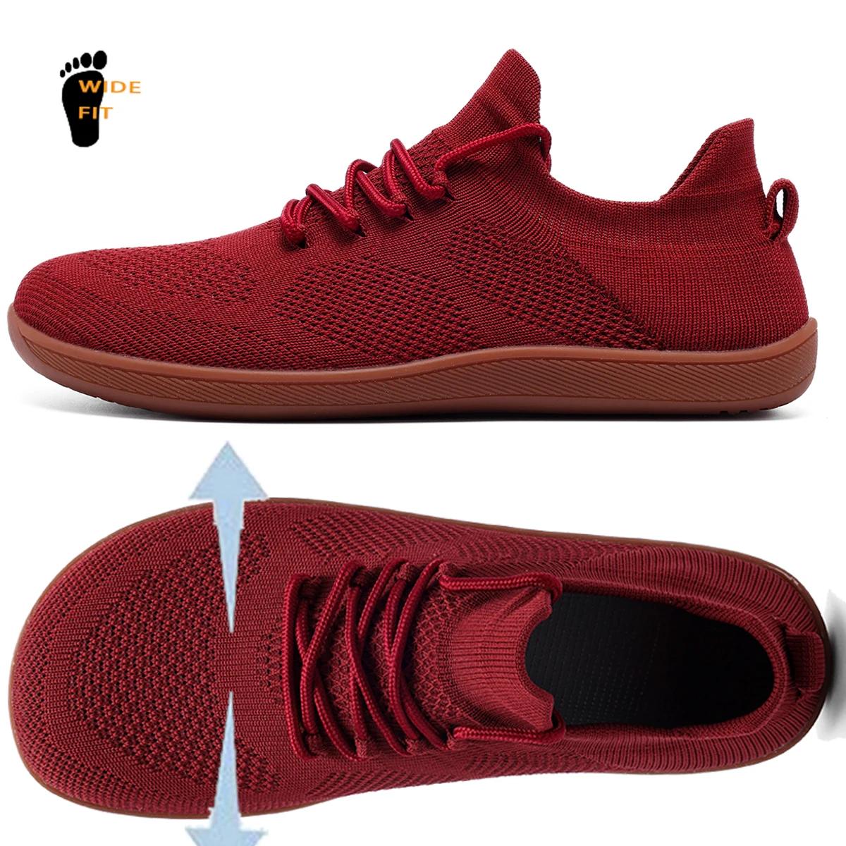Chaussures pieds nus minimalistes unisexes - Baskets légères respirantes pour marche décontractée plein air