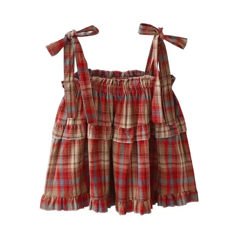 Y2K femmes chaudes été Acubi japon Vintage Gyaru réservoirs et Camis à lacets vert haut court à carr