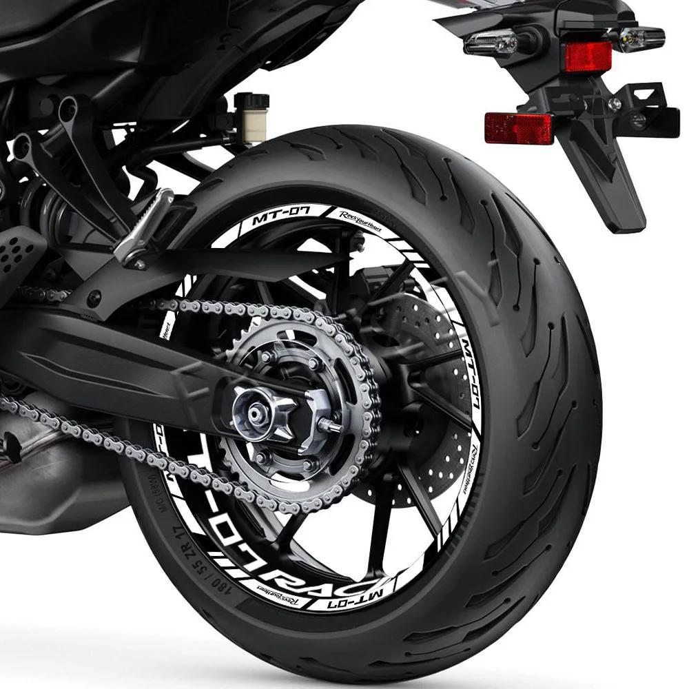 Autocollant réfléchissant pour roue de moto, autocollants de moyeu, bande à rayures de jante, décora