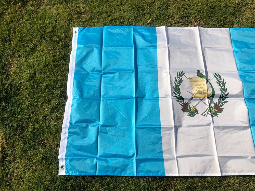 SKY DRAPEAU livraison gratuite 90x150 cm drapeau du Guatemala 3x5 pieds Super Poly drapeau de footba