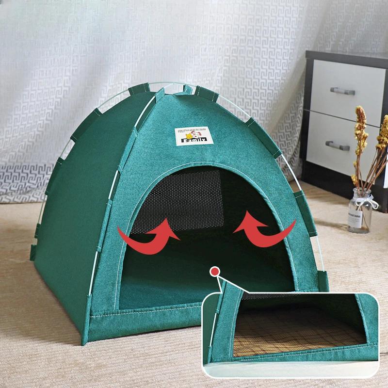 Maison pliable pour chat, tente universelle quatre saisons pour chat et chien, nid d'été Cool, Porta
