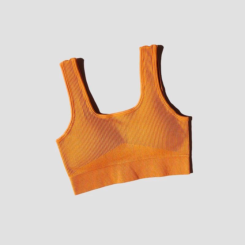 Soutien-gorge sport sans coutures pour femmes - Lingerie fitness yoga rembourrée push-up