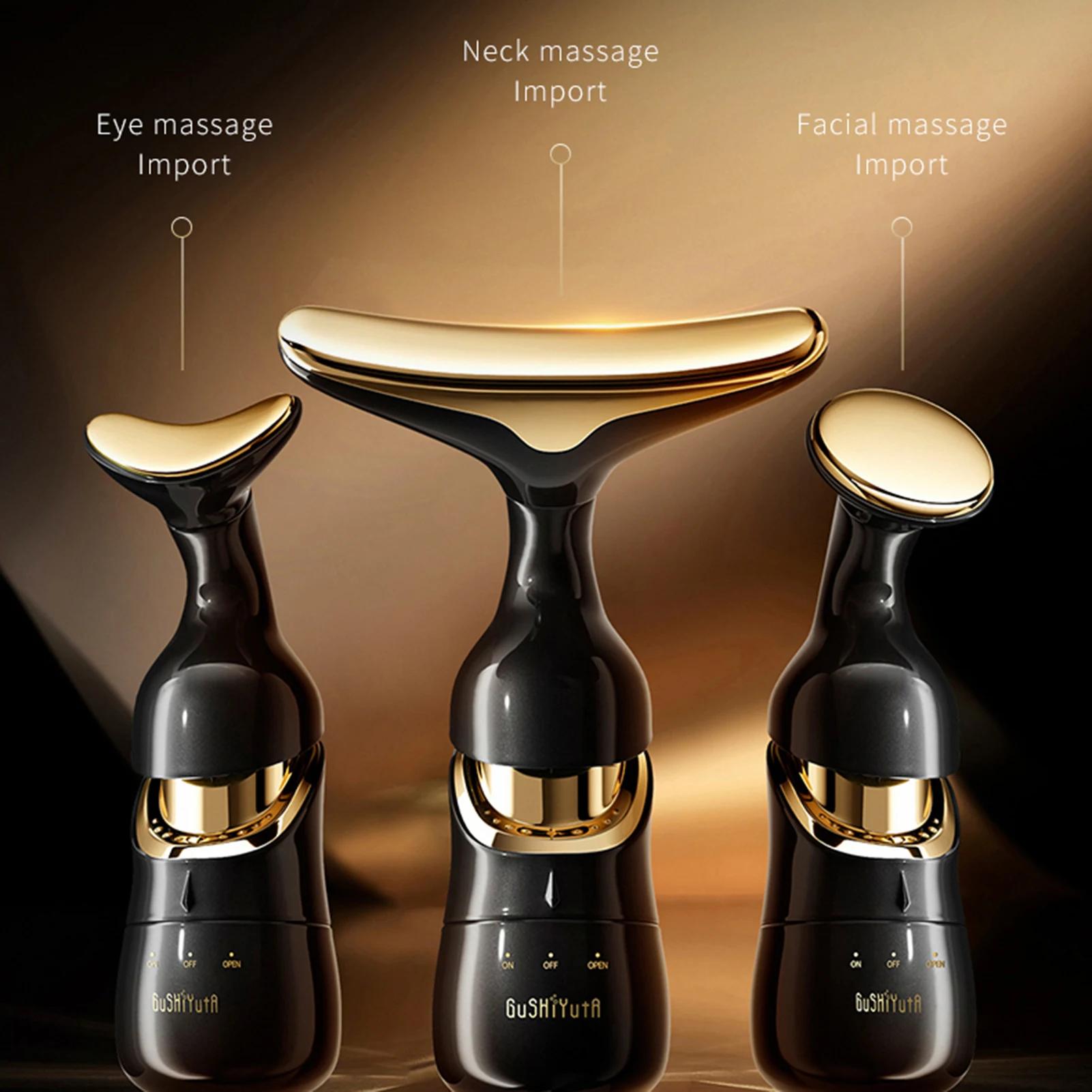 Masseur raffermissant pour le visage, 3 têtes, multifonction, outil de sculpture du visage pour femm