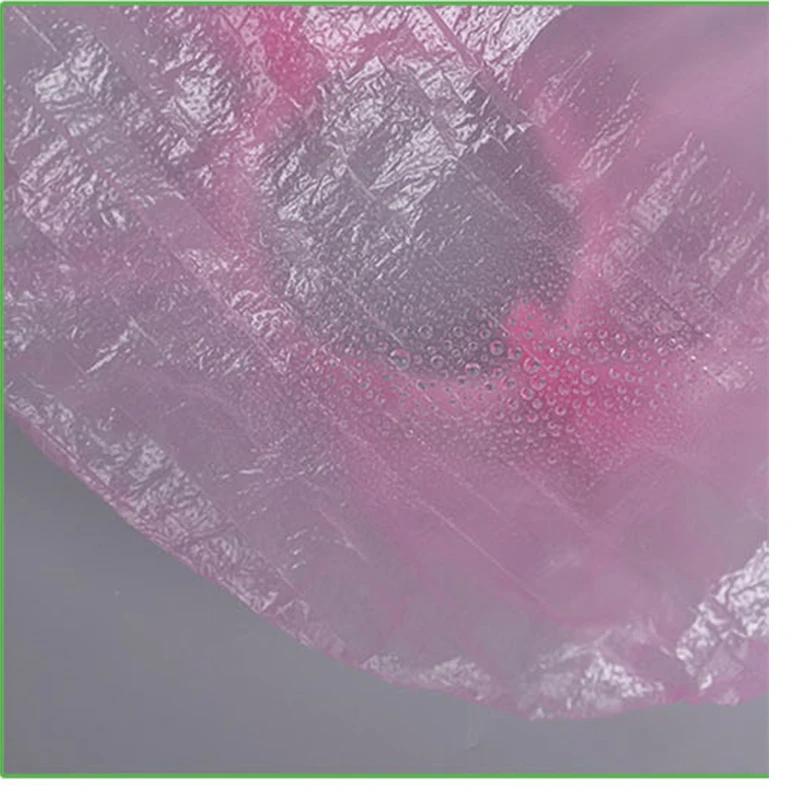 50/pièces/ensemble jetable en plastique douche bonnet de cheveux femmes imperméable rose Salon de Sp