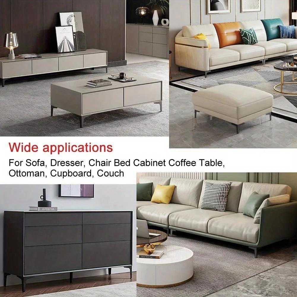 4 pièces pieds de meubles modernes en métal or noir fer canapé pieds pour Table lit chaise bureau co