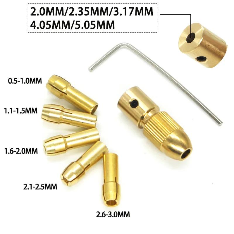 Mini jeu de mandrins universels pour micro perceuse, cartouche 0.3-3.5mm, jeu de forets, adaptateur