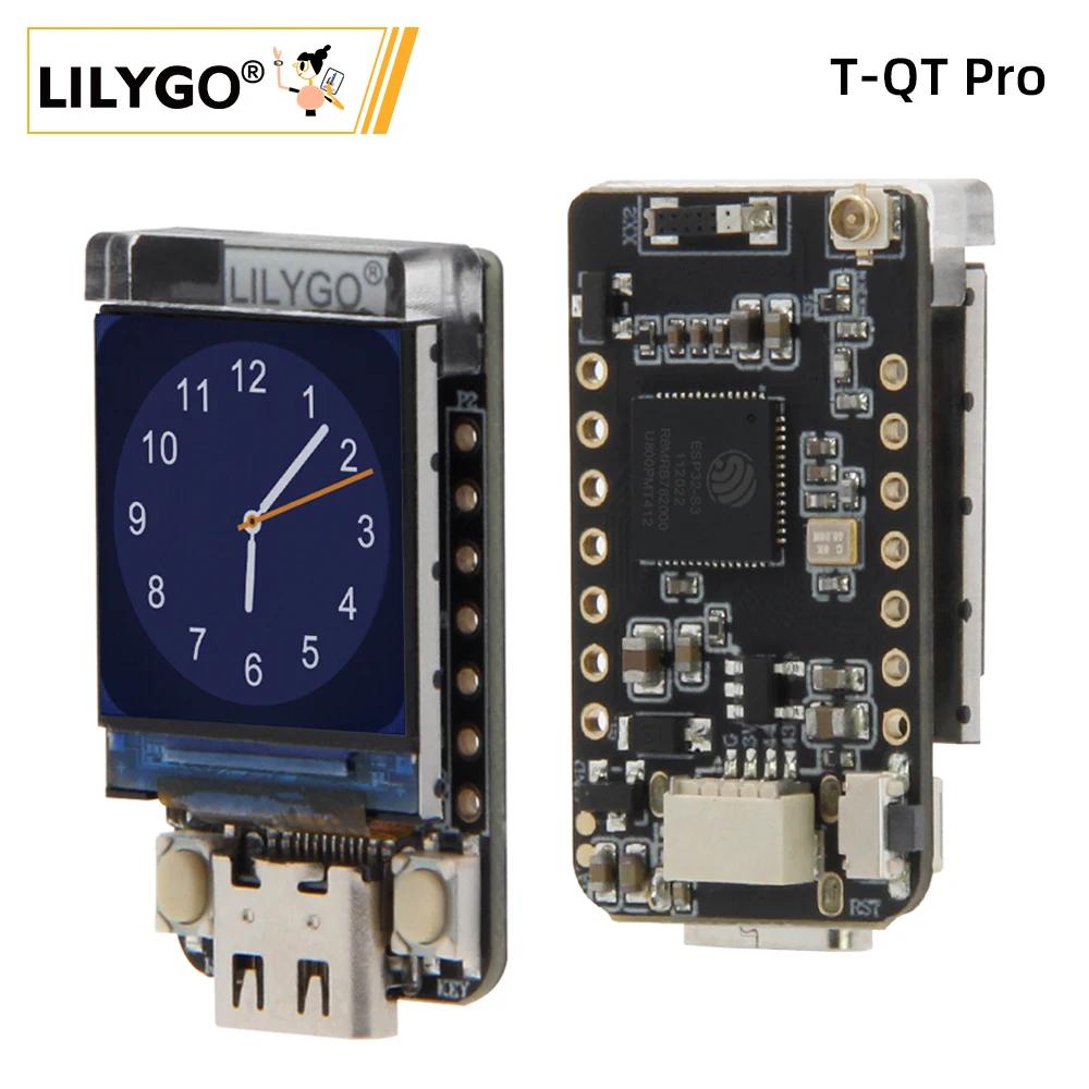 LILYGO® T-QT V1.1 ESP32-S3 GC9107 Panneau de développement de Module d'affichage LCD, T-QT pouces, V