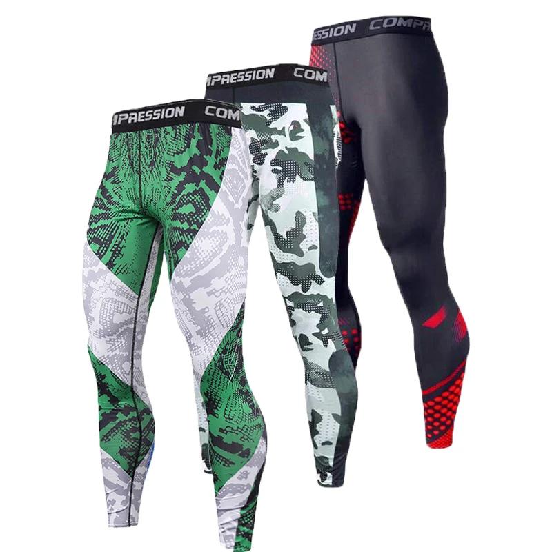 Pantalons de Compression pour hommes - Legging d'entraînement slim pour le sport et la course