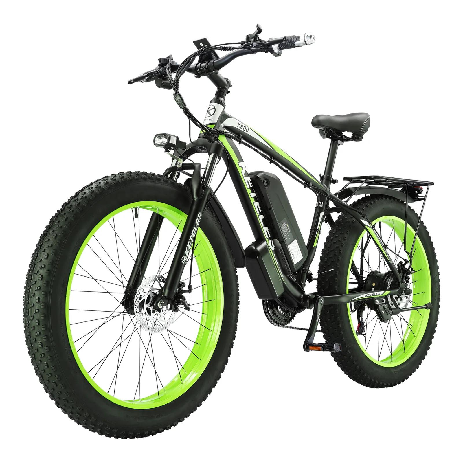 EllTELES-Vélo Électrique K800 de Haute Qualité, 1000W, 13Ah, 27MPH, Livraison Rapide
