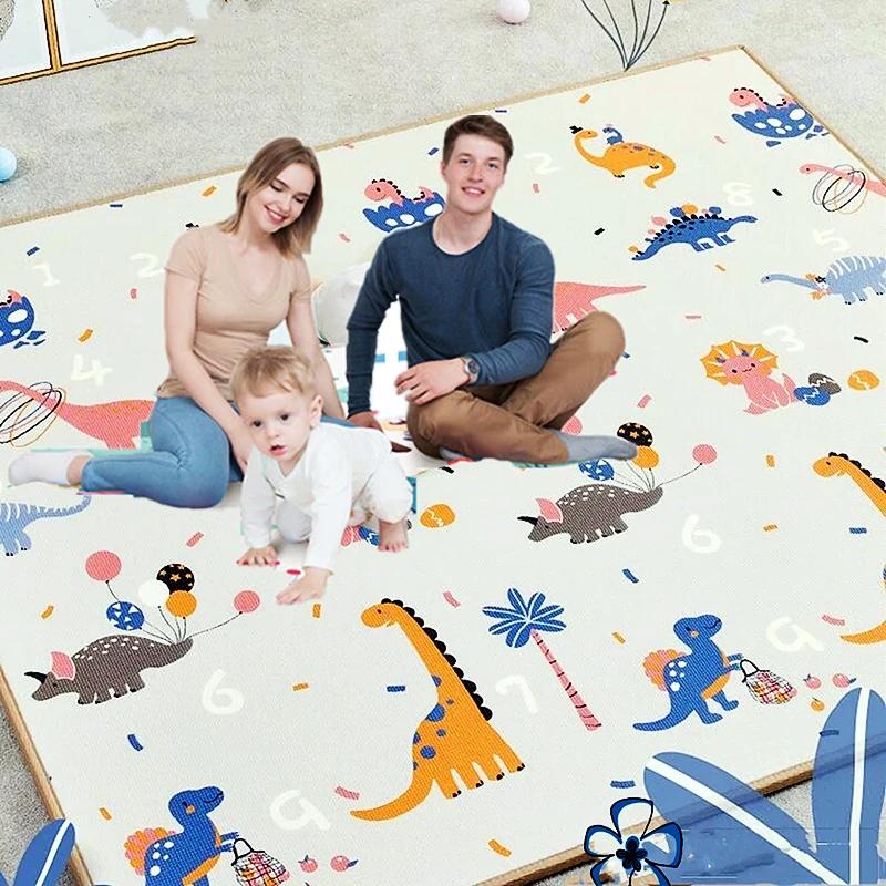 200x1 0/180x1 0/180x120cm tapis de jeu pour enfants épais tapis de sécurité amical ramper tapis de j