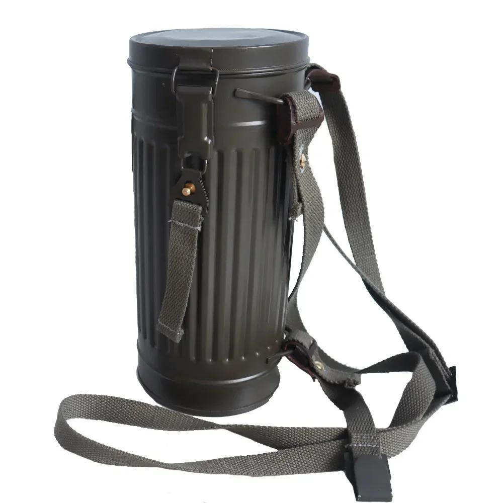 Masque à gaz allemand de la seconde guerre mondiale, matériel métallique, équipement portable de sol