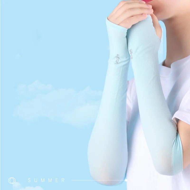 Manchons de bras solaires UV pour femmes et hommes, gants de cyclisme sans doigts, Cool Muff, couver