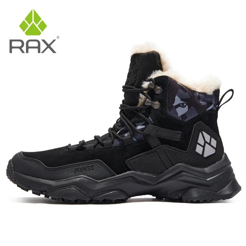 RAX-Chaussures de randonnée imperméables pour hommes, baskets d'extérieur d'hiver, bottes de neige e