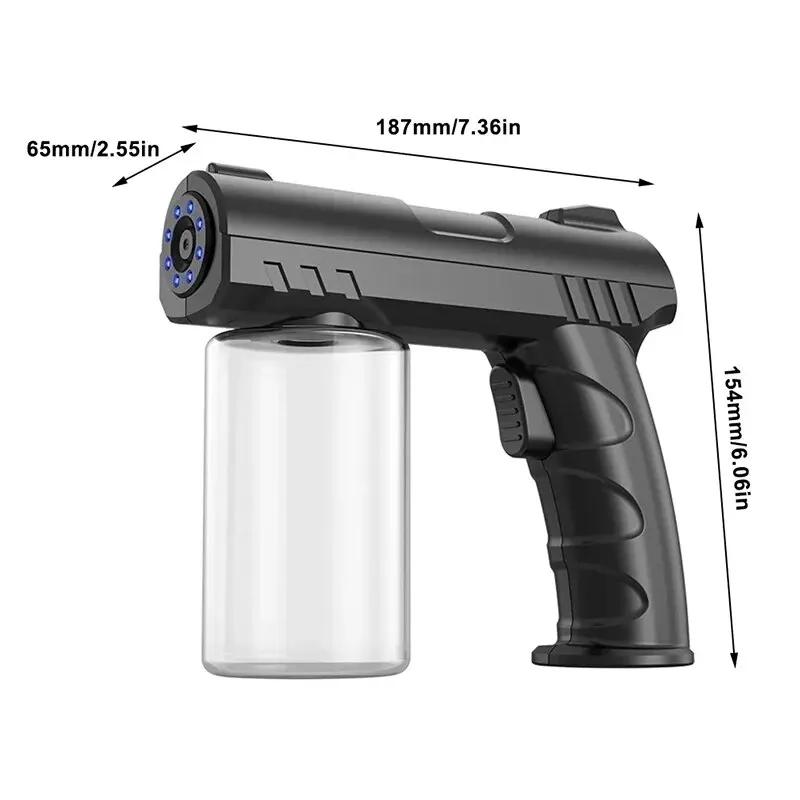 Bouteille de pulvérisation de barbier de 280ml, USB, Nano lumière bleue, vaporisateur de vapeur, bou