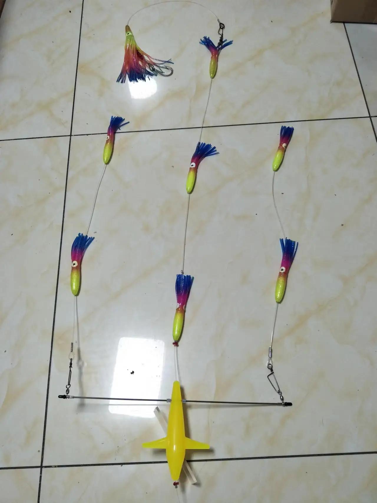 Barres d'Épandage de Gouvernail en Acier Inoxydable de 18 Pouces, avec Oiseau Marlin de 7 Pouces Pre