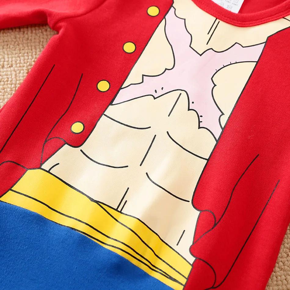 Costume pour bébé fille et garçon, vêtements Anime, barboteuse pour nouveau-né, Luffy Akatsuki végét