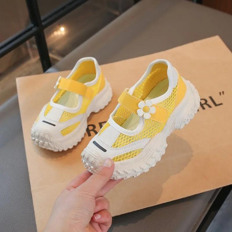 Chaussures de sport d'été pour enfants, chaussures de course antidérapantes pour l'extérieur, basket