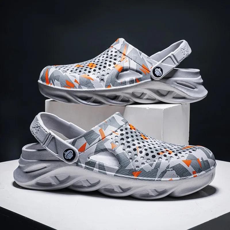 Sandales d'été pour hommes, chaussures d'eau légères EVA, pantoufles unisexes pour l'été, pantoufles