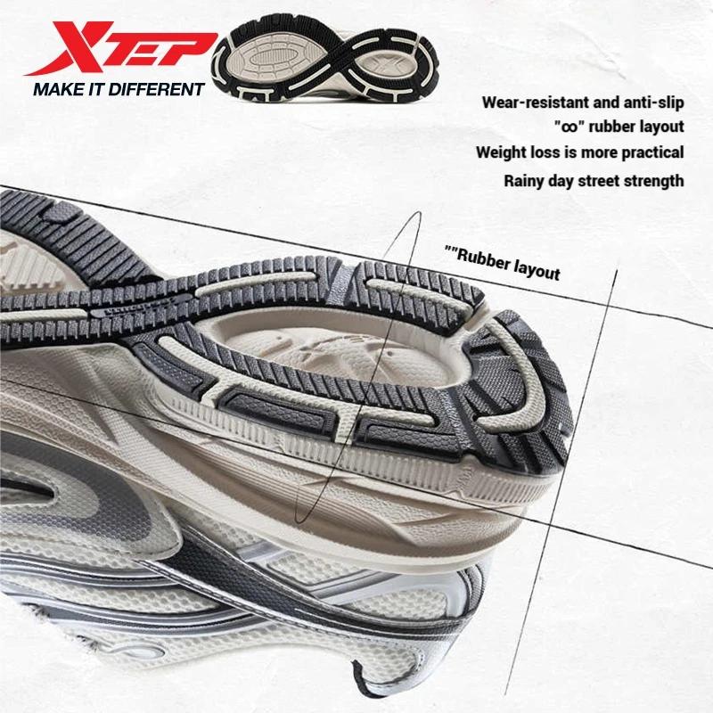 Xtep Little Basque 2 chaussures décontractées pour hommes 2025 été Vintage respirant confortable ant