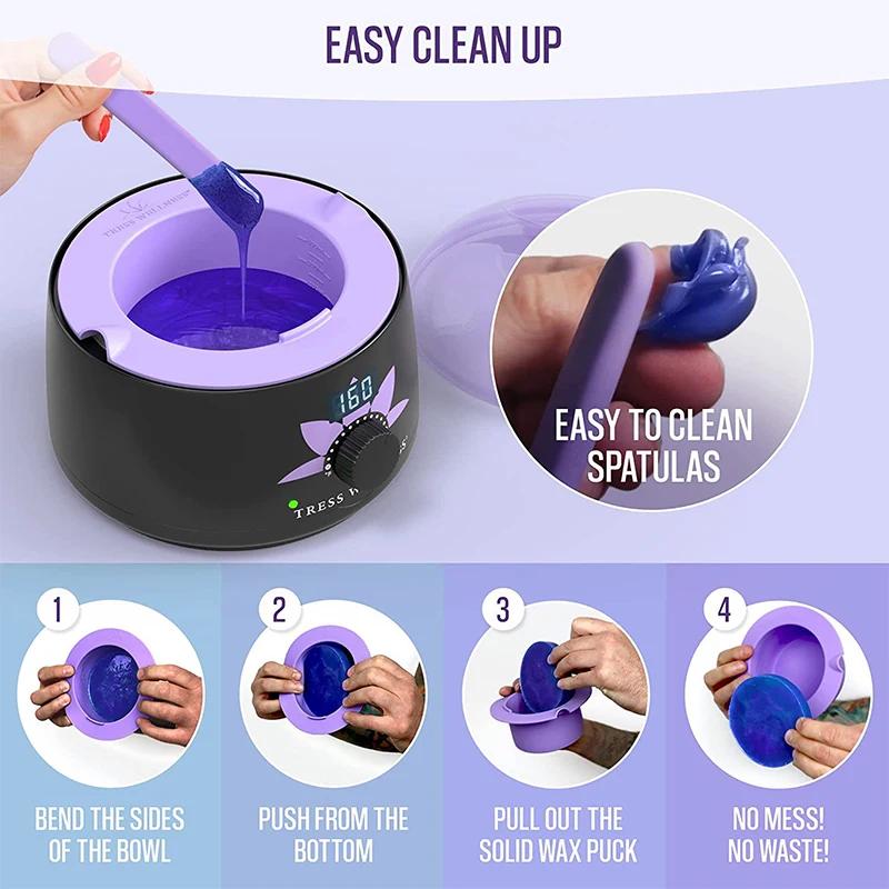 Filles en silicone résistant à la chaleur pour épilation, pot de remplacement, réutilisable, chaud,