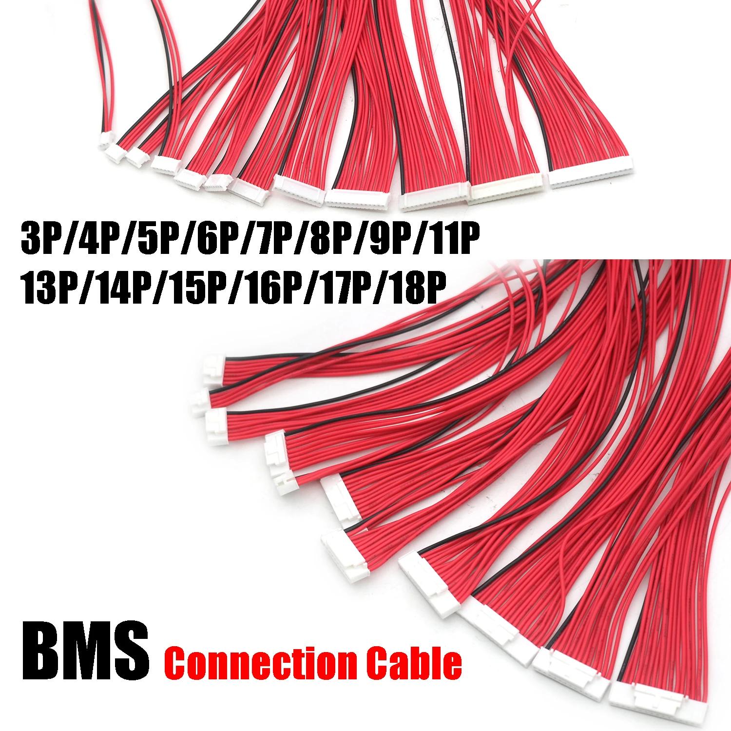 Câble d'équilibre BMS 4P-18P, 2.0MM 2.54MM, panneau de Protection de batterie au Lithium, broche de
