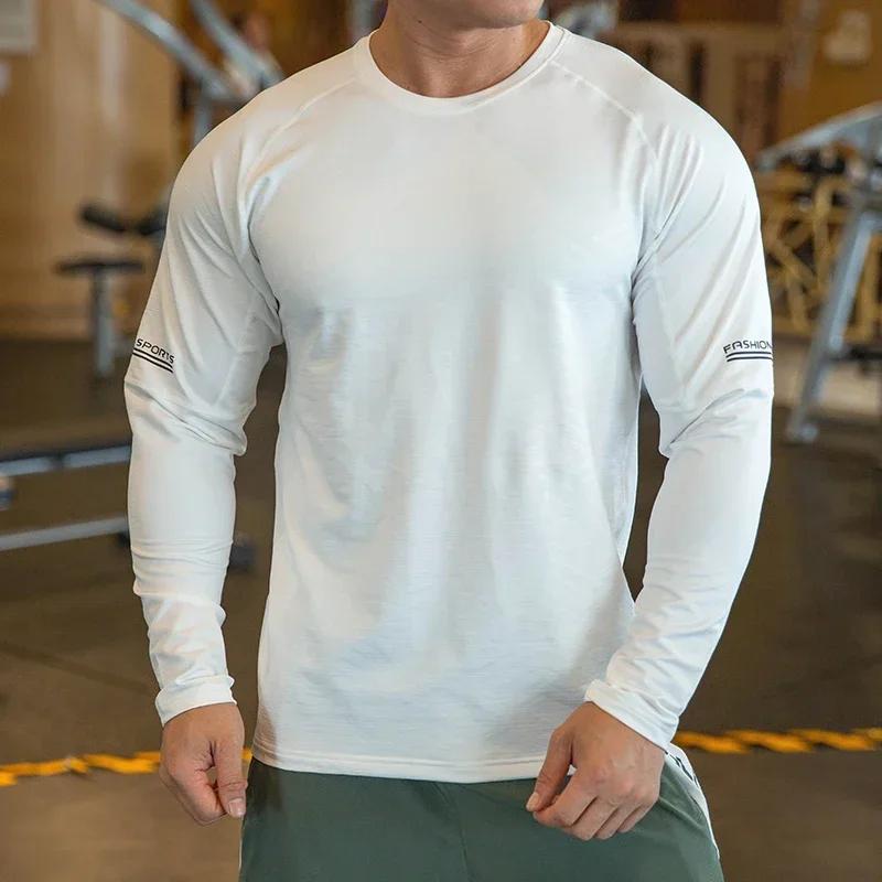 Haute qualité chemise de course hauts vêtements hommes Gym Sport t-shirt séchage rapide Compression
