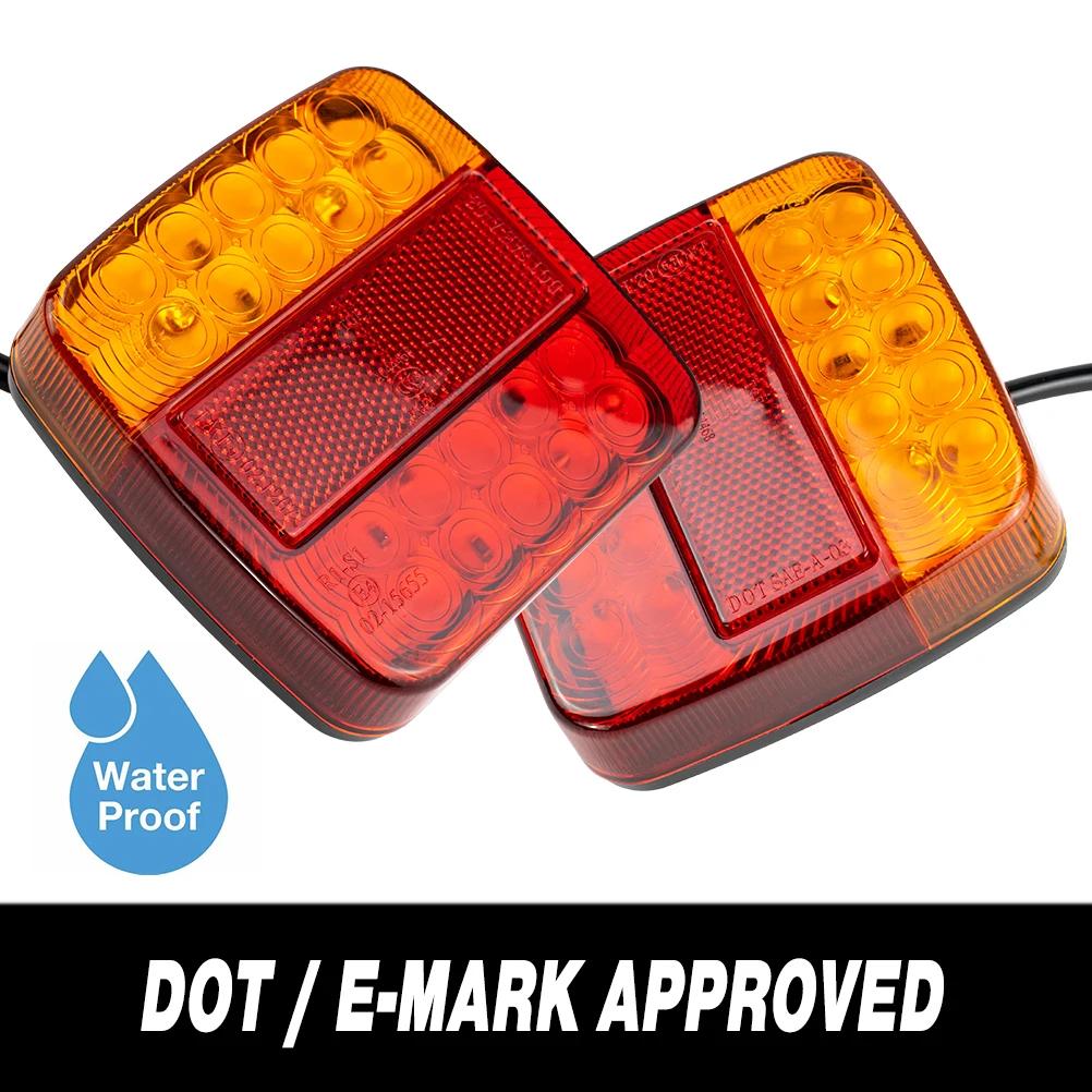 Feux de remorque SubSN 26LED, clignotants arrière, plaque d'immatriculation de planificateur pour re
