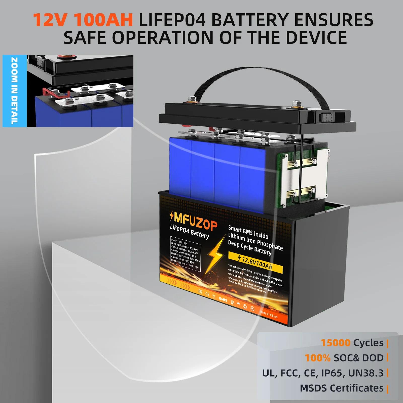 DTOUBOSS-BMS aste au lithium d'origine pour système solaire, veFePO4, extérieur, voyage, maison, ent