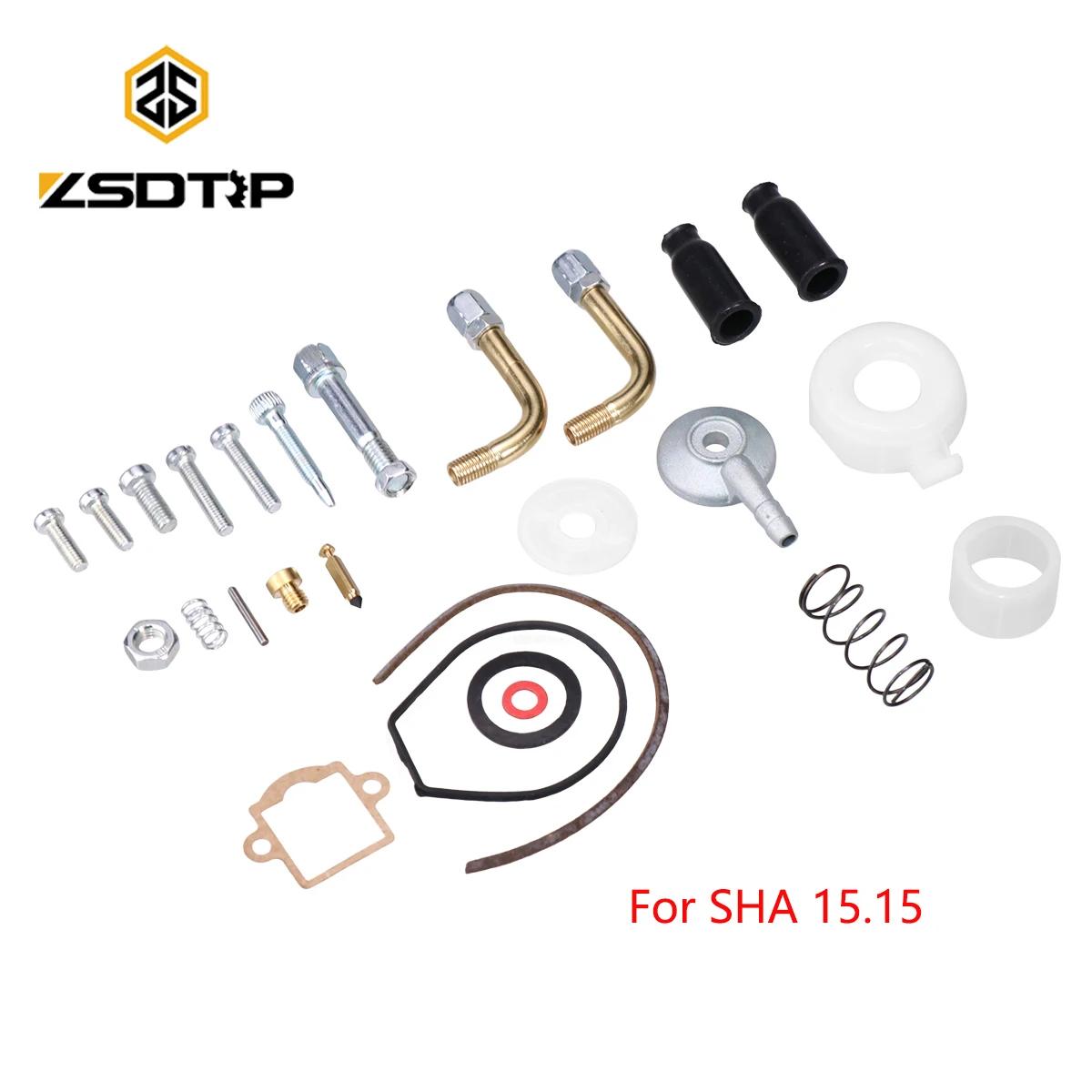 ZSDTRP-Kit de Réparation de Carburateur pour DELLORT SHA 15.15, avec Câble Coudé à 90 °, Joint de Co