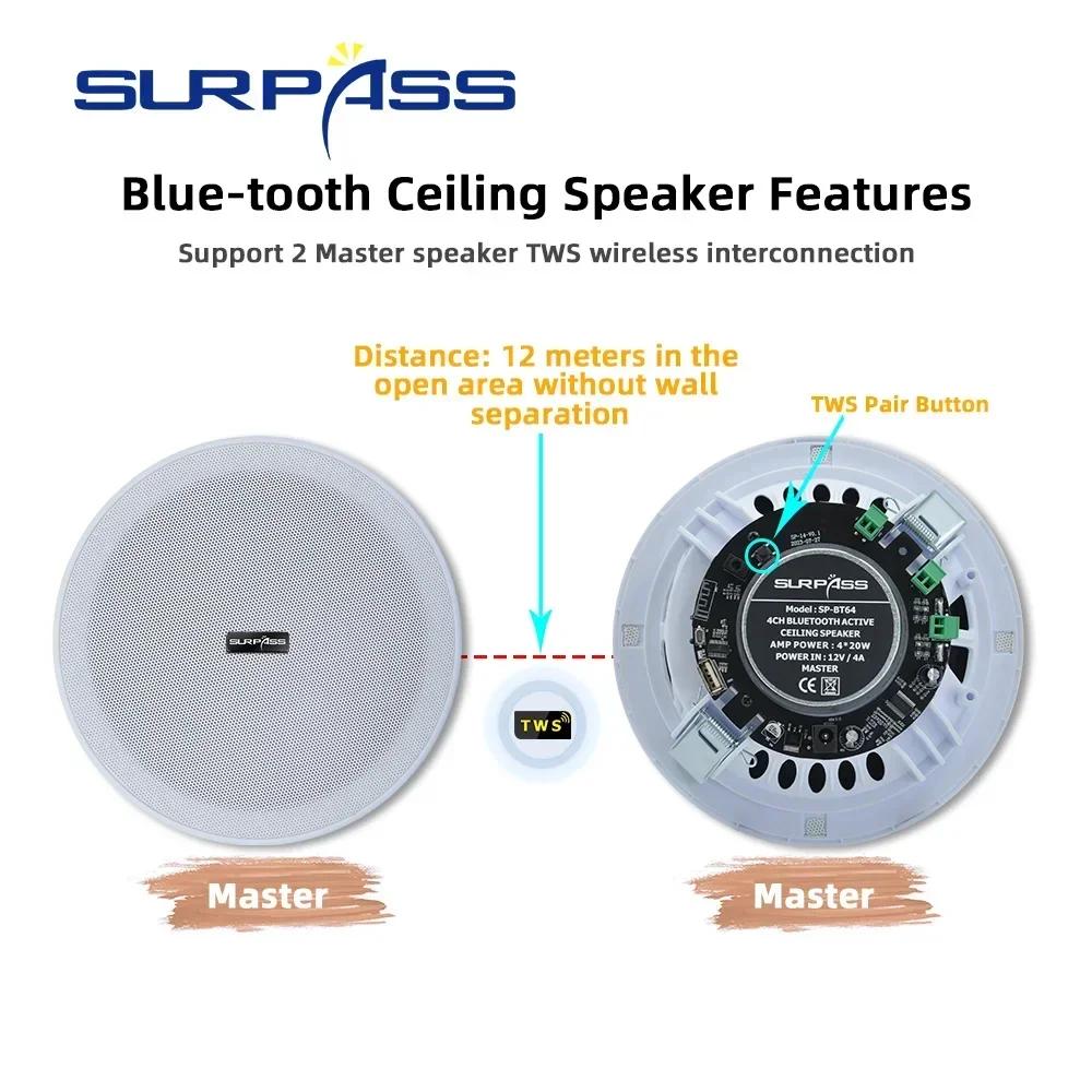 SURPASS-HautréusBluetooth connectables pour iPhone, Boîte de son, Audio Stéréo, Gamme complète, Anti